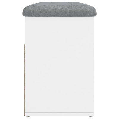 Valkoinen kenkäpenkki Elder 82x32x45,5cm (puinen)