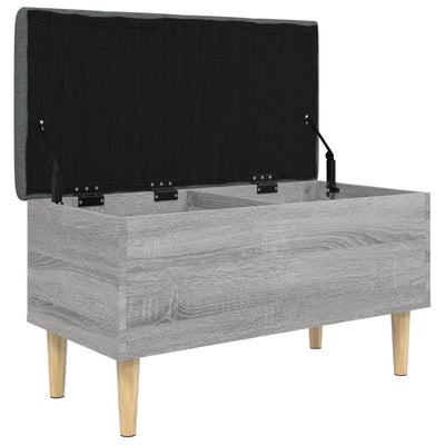 Säilytyspenkki harmaa Sonoma 82x42x46 cm tekninen puu