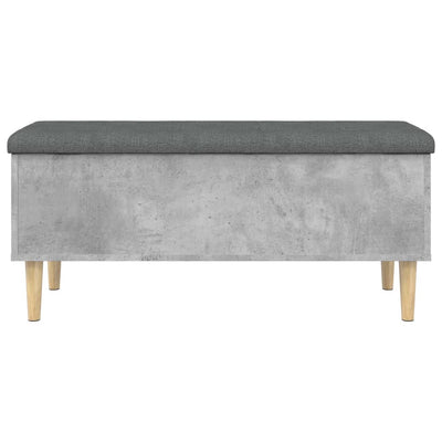 Säilytyspenkki betoninharmaa 102x42x46 cm tekninen puu