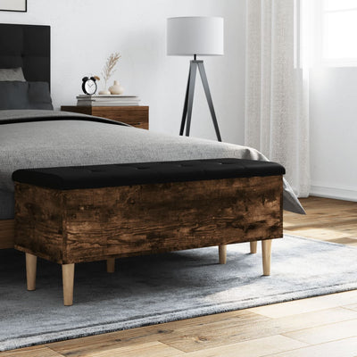 Säilytyspenkki savutammi 102x42x46 cm tekninen puu