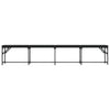 Musta ruokapenkki Whelmina 248x32x45cm (teräs ja keinonahka)