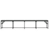 Tummanharmaa ruokapenkki Whelmina 248x32x45cm (teräs ja kangas)