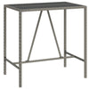 7-osainen Ulkobaarisarja tyynyillä harmaa polyrottinki