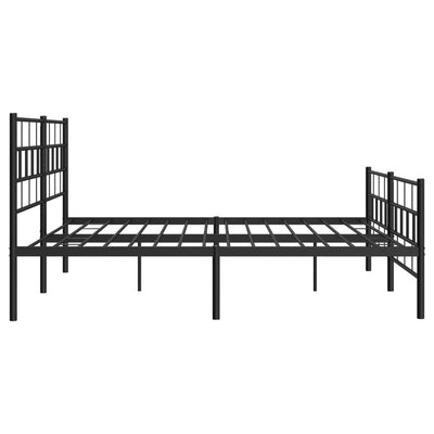 Metallisängynrunko ilman patjaa päätylevy musta 180x200 cm
