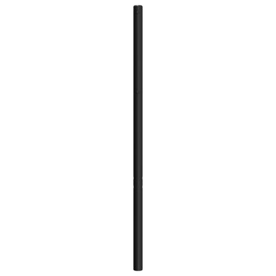 Metallinen sängynpääty musta 100 cm