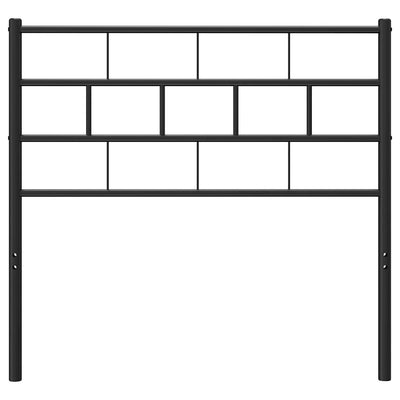Musta metallinen sängynpääty Picrie 100cm