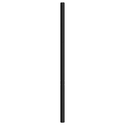 Metallinen sängynpääty musta 107 cm