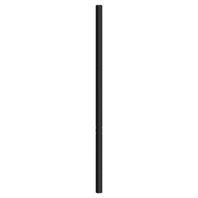 Metallinen sängynpääty musta 140 cm