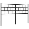 Metallinen sängynpääty musta 140 cm