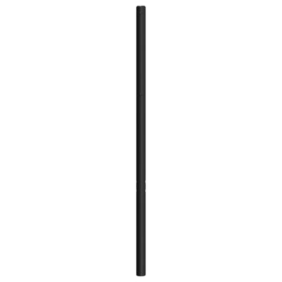Metallinen sängynpääty musta 160 cm