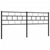 Metallinen sängynpääty musta 160 cm