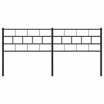 Musta metallinen sängynpääty Picrie 180cm