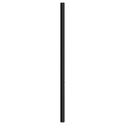 Metallinen sängynpääty musta 200 cm