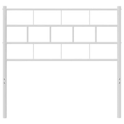 Valkoinen metallinen sängynpääty Picrie 80cm