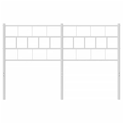 Valkoinen metallinen sängynpääty Picrie 120cm