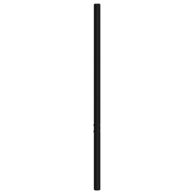 Metallinen sängynpääty musta 150 cm