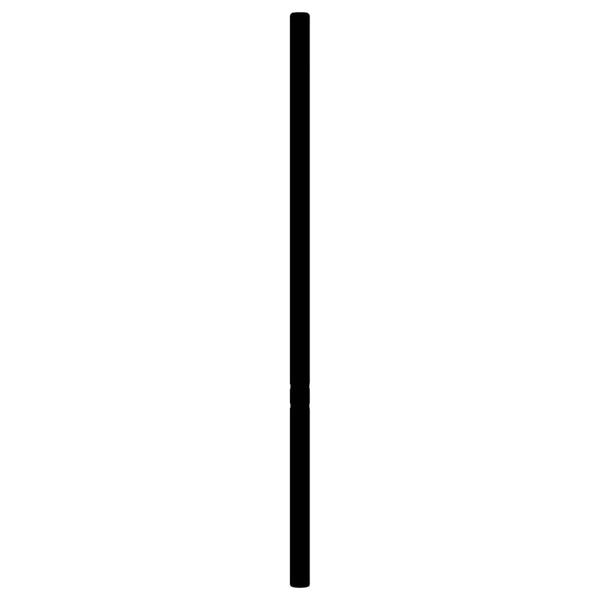 Metallinen vaihtopääty musta 160 cm