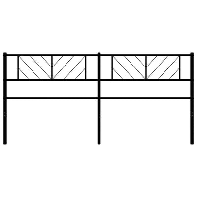 Musta metallinen sängynpääty Iavian 193cm