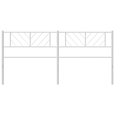 Valkoinen metallinen sängynpääty Iavian 180cm