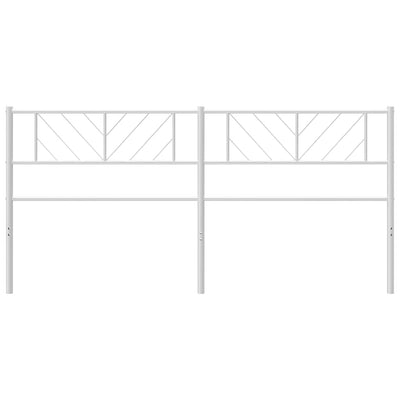 Valkoinen metallinen sängynpääty Iavian 193cm