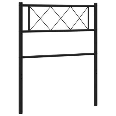 Metallinen sängynpääty musta 80 cm
