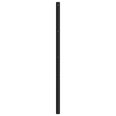 Metallinen sängynpääty musta 80 cm
