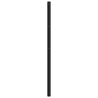 Metallinen sängynpääty musta 135 cm