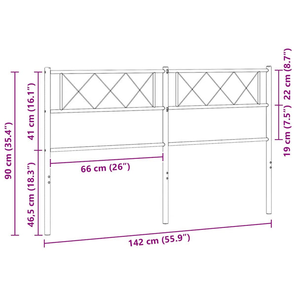 Metallinen vaihtopääty musta 135 cm