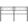 Metallinen sängynpääty musta 140 cm