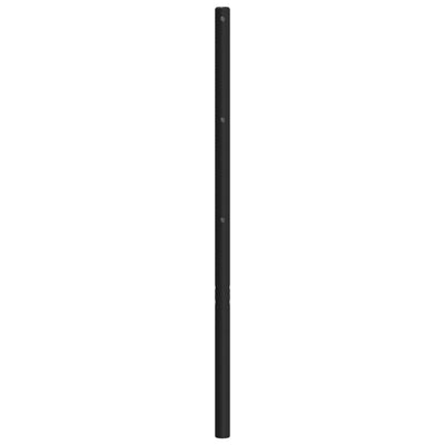 Metallinen sängynpääty musta 140 cm