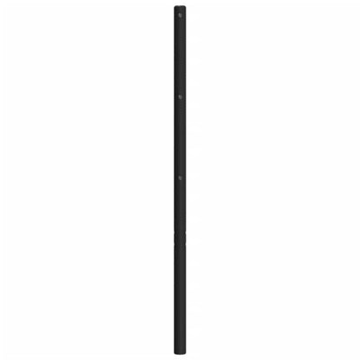 Metallinen sängynpääty musta 150 cm
