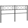 Metallinen sängynpääty musta 160 cm