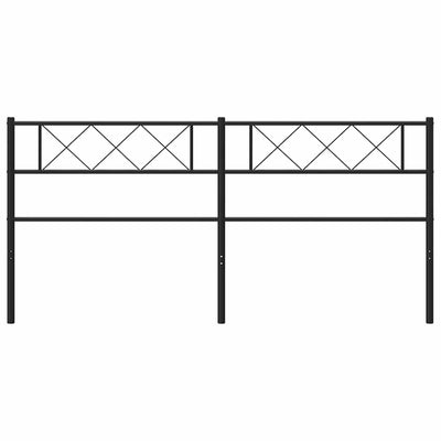 Musta metallinen sängynpääty Emilina 193cm
