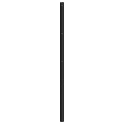 Metallinen sängynpääty musta 200 cm