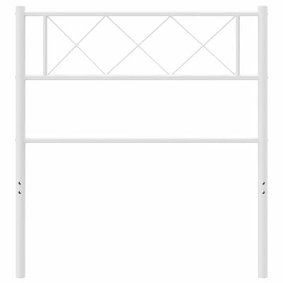 Valkoinen metallinen sängynpääty Emilina 100cm