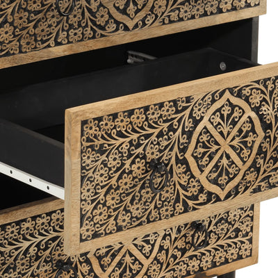 Sivukaapit 2 kpl 60x33x75 cm täysi mangopuu