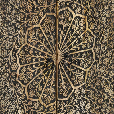 Sivukaapit 3 kpl 60x33x75 cm täysi mangopuu