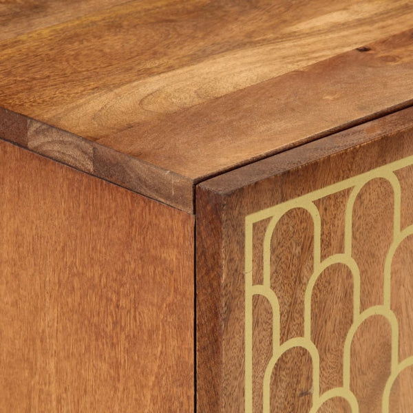 3 kpl sivukaappeja, koko 60x33x75 cm, valmistettu mangopuusta