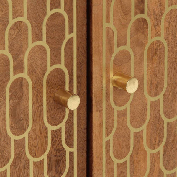 3 kpl sivukaappeja, koko 60x33x75 cm, valmistettu mangopuusta