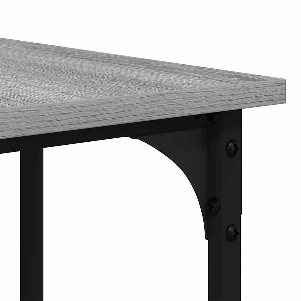 Harmaa työpöytä Petrusca 139x139x75cm (puinen)
