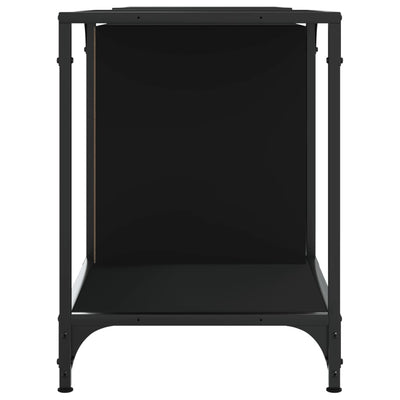 TV-taso musta 153x37x50 cm tekninen puu