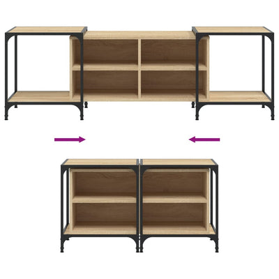 TV-taso Sonoma-tammi 153x37x50 cm tekninen puu