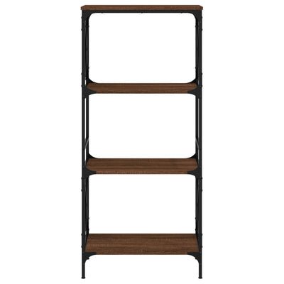 Kirjahylly 4 kerrosta ruskea tammi 59x35x132 cm tekninen puu