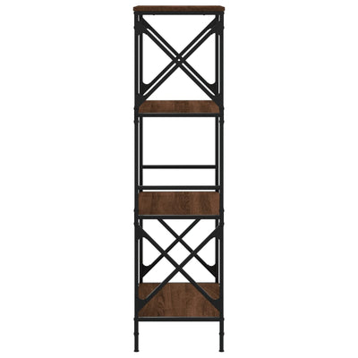 Kirjahylly 4 kerrosta ruskea tammi 59x35x132 cm tekninen puu