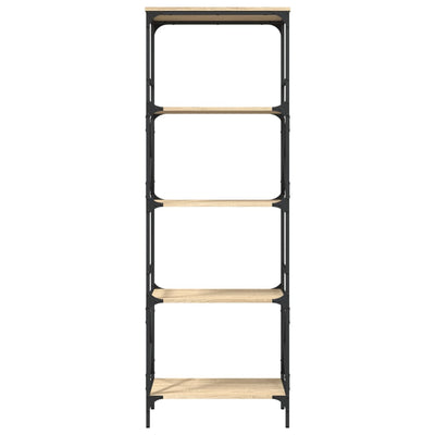Kirjahylly 5 kerrosta Sonoma-tammi 59x35x171 cm tekninen puu
