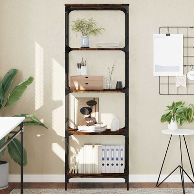 Savutammi kirjahylly Cerneleac 59x35x171cm (5 kerrosta, puinen)