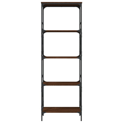 Kirjahylly 5 kerrosta ruskea tammi 59x35x171 cm tekninen puu