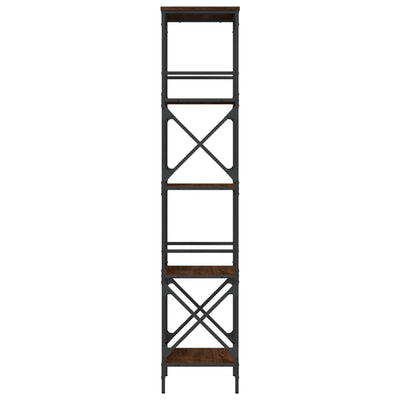 Kirjahylly 5 kerrosta ruskea tammi 59x35x171 cm tekninen puu