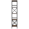 Ruskea tammi kirjahylly Cerneleac 59x35x171cm (5 kerrosta, puinen)