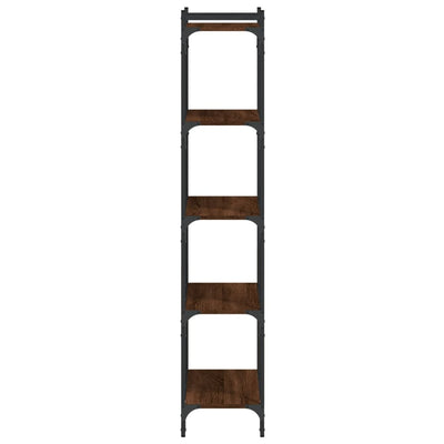 Kirjahylly 5 kerrosta ruskea tammi 60x30x154 cm tekninen puu